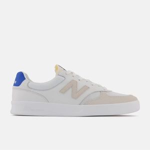 New Balance CT 300 Leather Sneakers in Beige/Blue